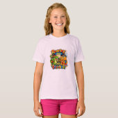 Roaring Into Preschool Dinosaur Back To School T-shirt (Voorkant volledig)