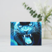 Roaring Jaguar Briefkaart (Staand voorkant)