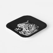 Roaring Jaguar Pop Art Papieren Bordje (Gebogen)