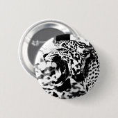 Roaring Jaguar Ronde Button 5,7 Cm (Voorkant /achterkant)