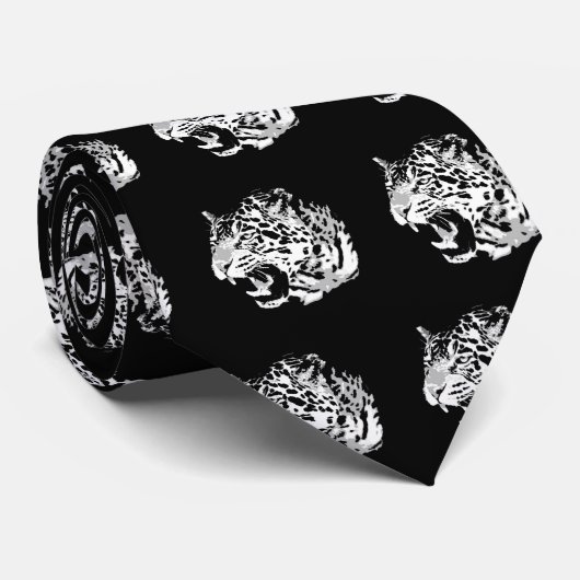Roaring Jaguar Stropdas (Opgerold)