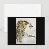 Roaring Japanse kunst in tijger Briefkaart (Voorkant / Achterkant)