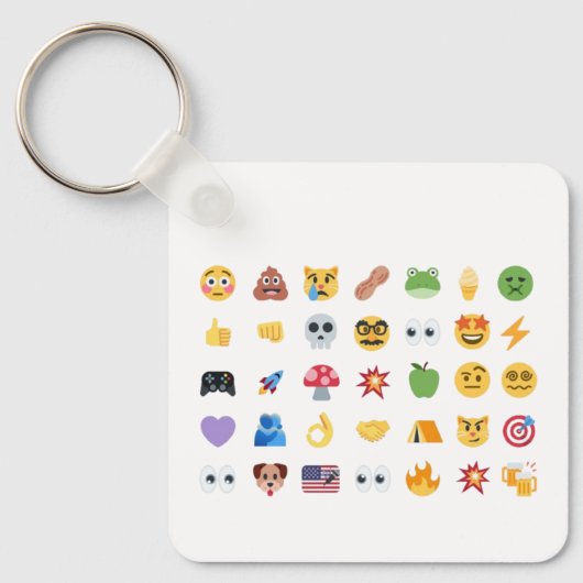 Roaring Kitty 35 Emoji Tijdlijn GME MOASS DFV meme Sleutelhanger (Voorkant)