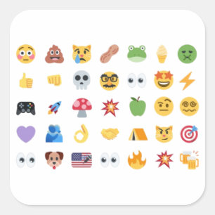 Roaring Kitty 35 Emoji Tijdlijn GME MOASS DFV meme Vierkante Sticker