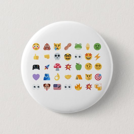 Roaring Kitty 35 Emoji Timeline GME MOASS DFV meme Ronde Button 5,7 Cm (Voorkant)