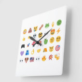 Roaring Kitty 35 Emoji Timeline GME MOASS DFV meme Vierkante Klok (Hoek)