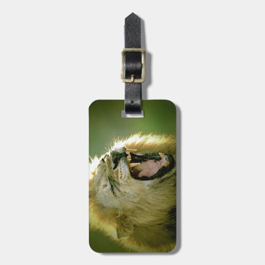Roaring-leeuw Bagagelabel (Voorkant verticaal)