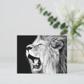 Roaring-leeuw Briefkaart (Staand voorkant)