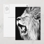 Roaring-leeuw Briefkaart (Voorkant / Achterkant)
