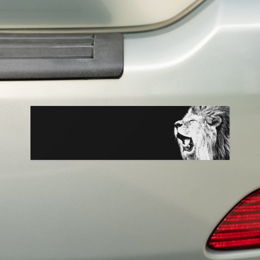 Roaring-leeuw Bumpersticker (Op auto)
