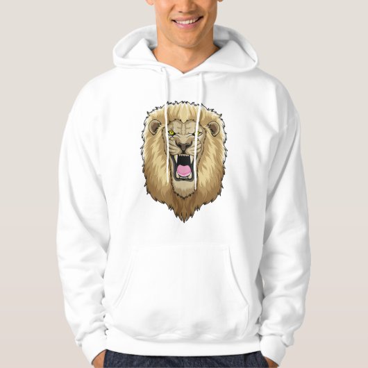 Roaring-leeuw Hoodie (Voorkant)