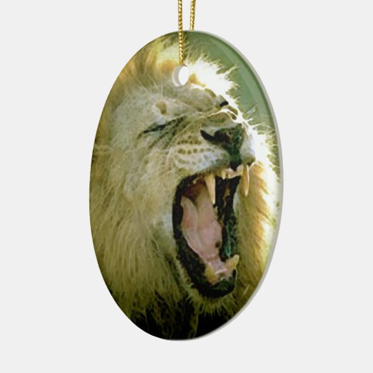 Roaring-leeuw Keramisch Ornament (Links)