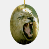 Roaring-leeuw Keramisch Ornament (Voorkant)