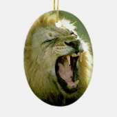 Roaring-leeuw Keramisch Ornament (Achterkant)