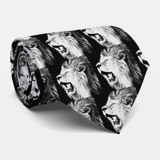 Roaring-leeuw Stropdas (Opgerold)