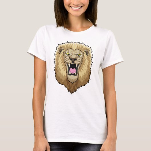Roaring-leeuw T-shirt (Voorkant)