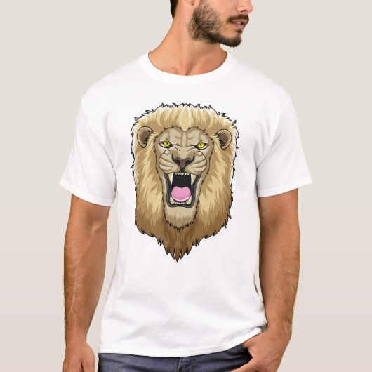 Roaring-leeuw T-shirt (Voorkant)