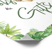 Roaring Lion Baby shower Boeken en geschenken Poster (Hoek)