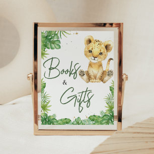Roaring Lion Baby shower Boeken en geschenken Poster