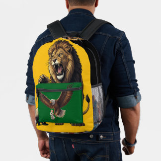 Roaring Lion Backpack – Wild Strength On the Go Bedrukte Rugzak
