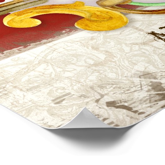 Roaring Lion Brass Ring, Circus Carrousel Poster (Hoek)