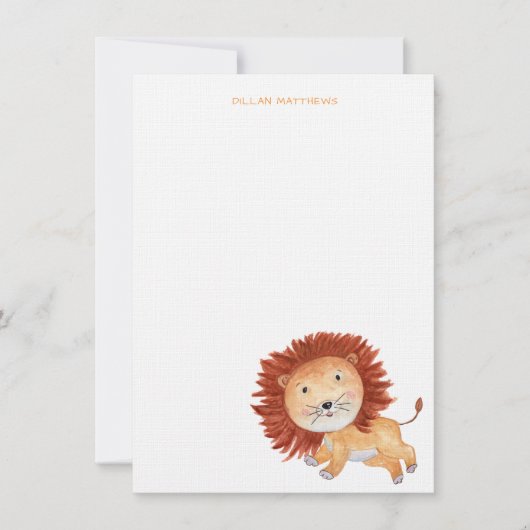 Roaring Lion-briefkaarten Notitiekaartje (Voorkant)