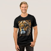 Roaring Lion Design T-shirt (Voorkant volledig)