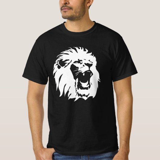 Roaring Lion Face T-shirt (Voorkant)