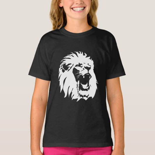 Roaring Lion Face T-shirt (Voorkant)