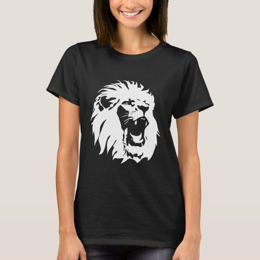 Roaring Lion Face T-shirt (Voorkant)