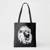 Roaring Lion Face Tote Bag (Voorkant)