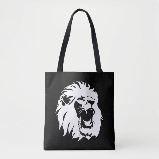 Roaring Lion Face Tote Bag (Voorkant)