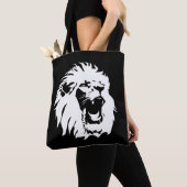 Roaring Lion Face Tote Bag (Dichtbij)