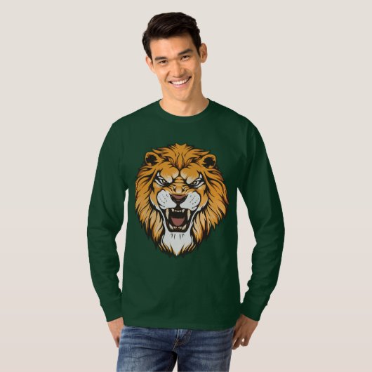 Roaring Lion Graphic Long Sleeve Shirt (Voorkant volledig)