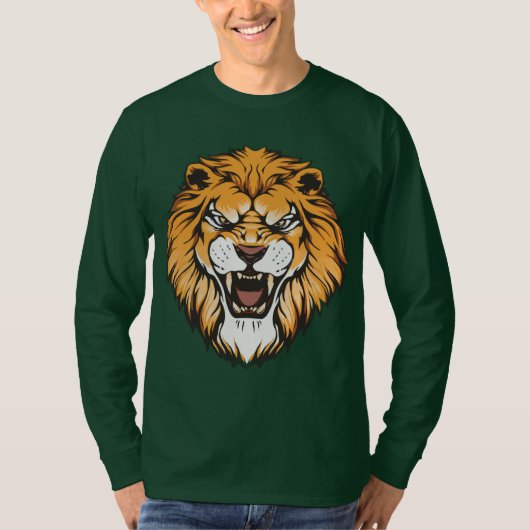 Roaring Lion Graphic Long Sleeve Shirt (Voorkant)