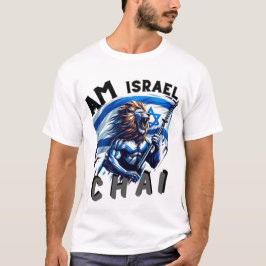 Roaring Lion Israel Solidarity Mannen Basic T-shir T-shirt