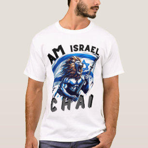 Roaring Lion Israel Solidarity Mannen Basic T-shir T-shirt