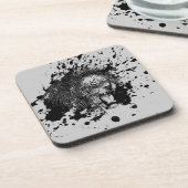 Roaring Lion Kies uw achtergrondkleur Drankjes Onderzetter (Linkerzijde)