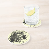 Roaring Lion Kies uw achtergrondkleur Zandsteen Onderzetter (Zijkant)