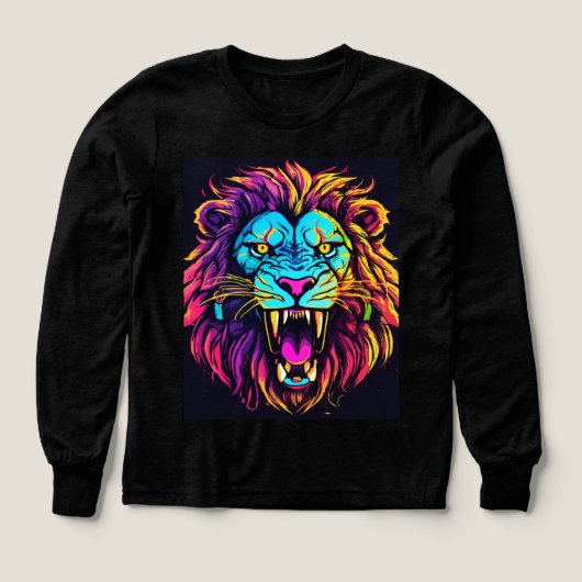 Roaring Lion Kinder T-Shirt – Wild & speels (Voorkant)