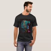 Roaring Lion King Wildlife Oerwoud Safari T-shirt (Voorkant volledig)