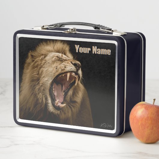 Roaring Lion Lunch Box – Bold Custom Gift (In situ)