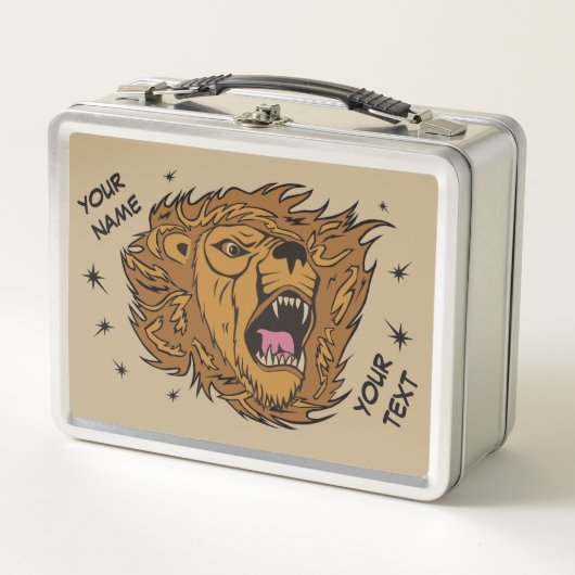 Roaring Lion Metal Lunchbox (Voorkant)