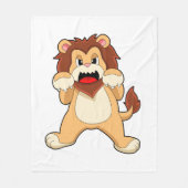 Roaring Lion.PNG Fleece Deken (Voorkant)