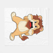 Roaring Lion.PNG Fleece Deken (Voorkant (Horizontaal))