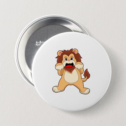 Roaring Lion.PNG Ronde Button 7,6 Cm (Voorkant /achterkant)