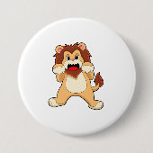 Roaring Lion.PNG Ronde Button 7,6 Cm (Voorkant)