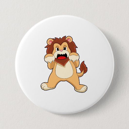 Roaring Lion.PNG Ronde Button 7,6 Cm (Voorkant)