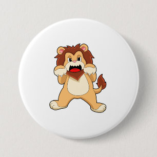 Roaring Lion.PNG Ronde Button 7,6 Cm