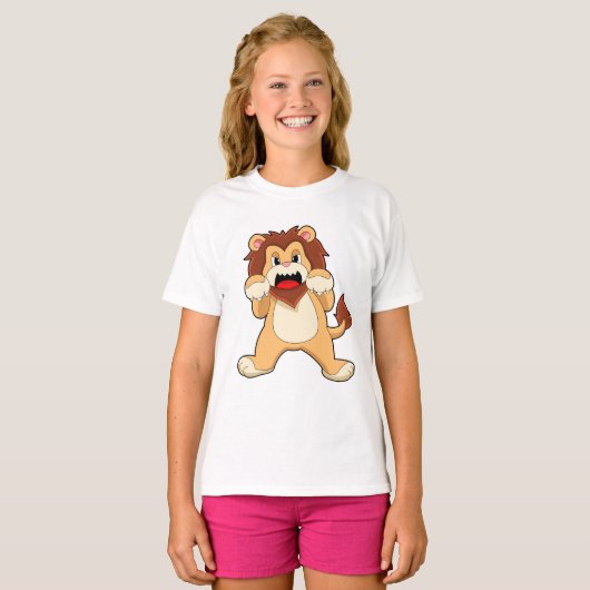 Roaring Lion.PNG T-shirt (Voorkant volledig)